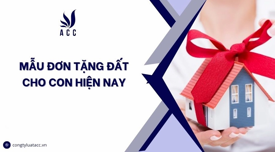Thực hiện các thủ tục theo mẫu đơn tặng đất cho con hiện nay