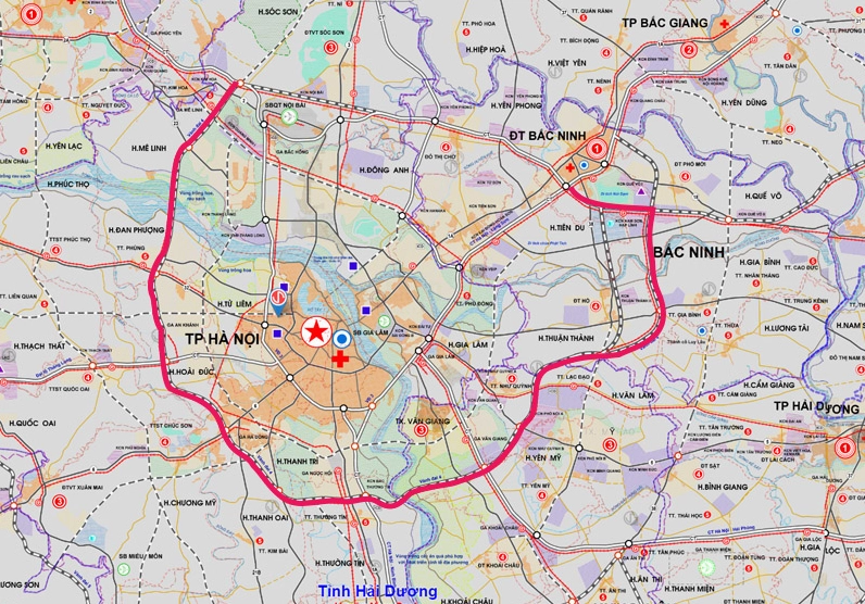 Toàn cảnh bản đồ quy hoạch đường vành đai 4 Hà Nội