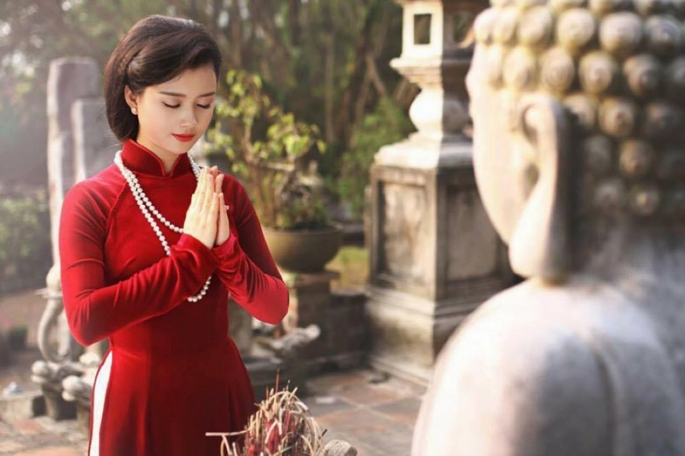 Văn khấn lễ Phật cầu những điều tốt đẹp (Ảnh: Sưu tầm Internet)