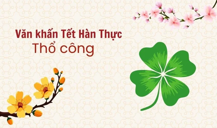 Văn khấn thổ công tết hàn thực 2026 Bính Ngọ
