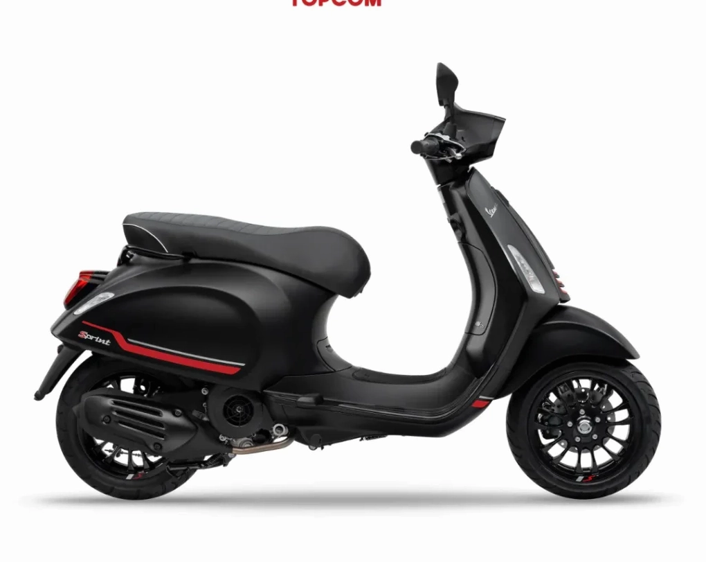 Vespa Sprint S 150 màu Đen Nhám mạnh mẽ