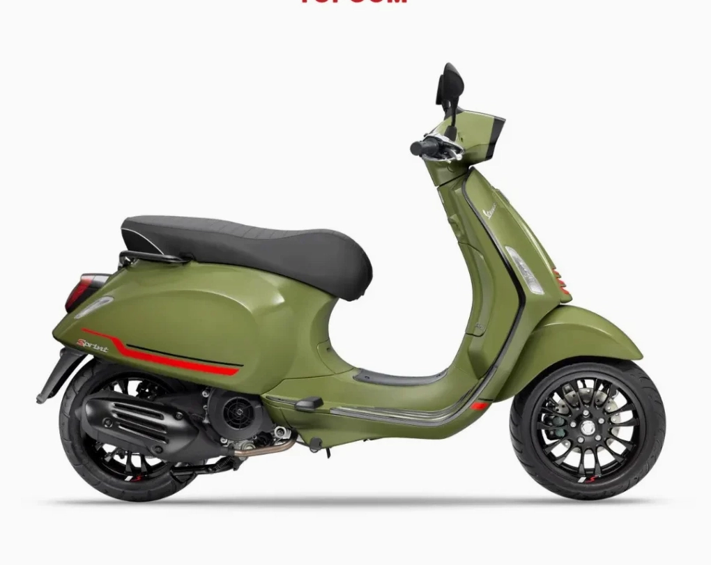 Vespa Sprint S 150 màu Xanh Quân Đội cá tính