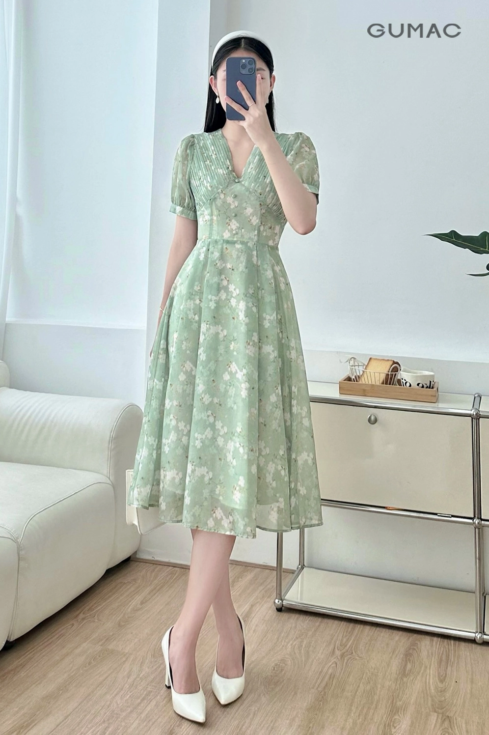 xanh la hop menh moc