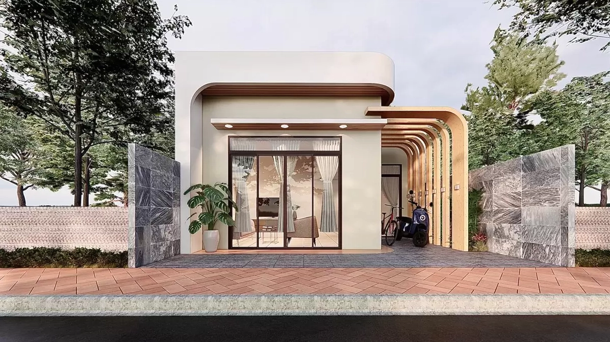 xây nhà cấp 4 trọn gói 200 triệu chữ L