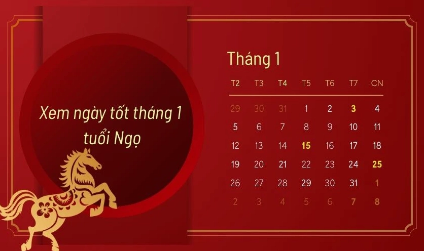 Xem ngày tốt tuổi Ngọ